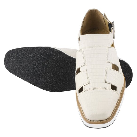 Adam Genuine Leather Lizard Print Sandals main image 7